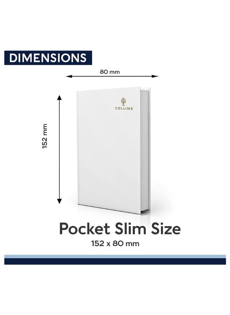 Collins Business Pockets 2024 Diary Slimchart Month to View Pocket Diary - Business Planner and Organiser - January to December 2024 Diary - Weekly - Black - CMB.99-24