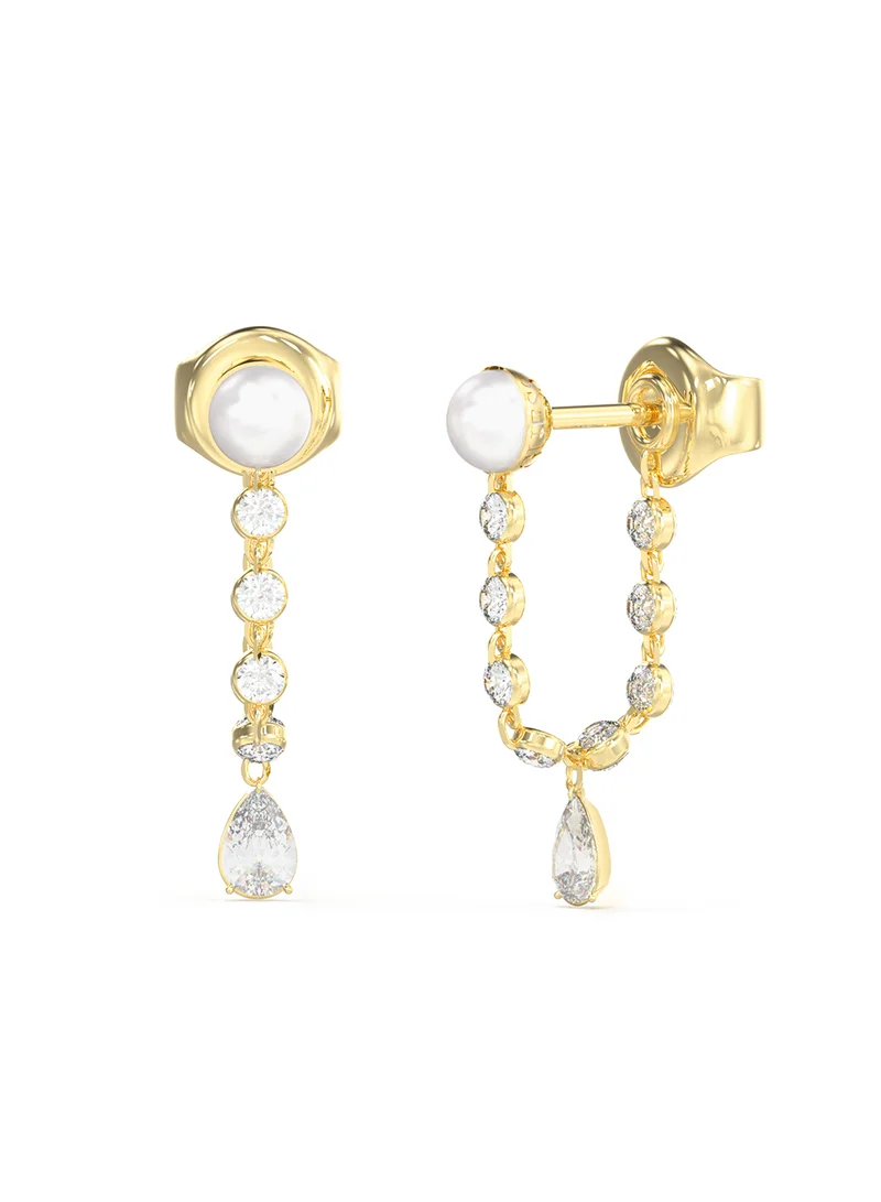 GUESS Tiny Pearly Non-Logo Earrings