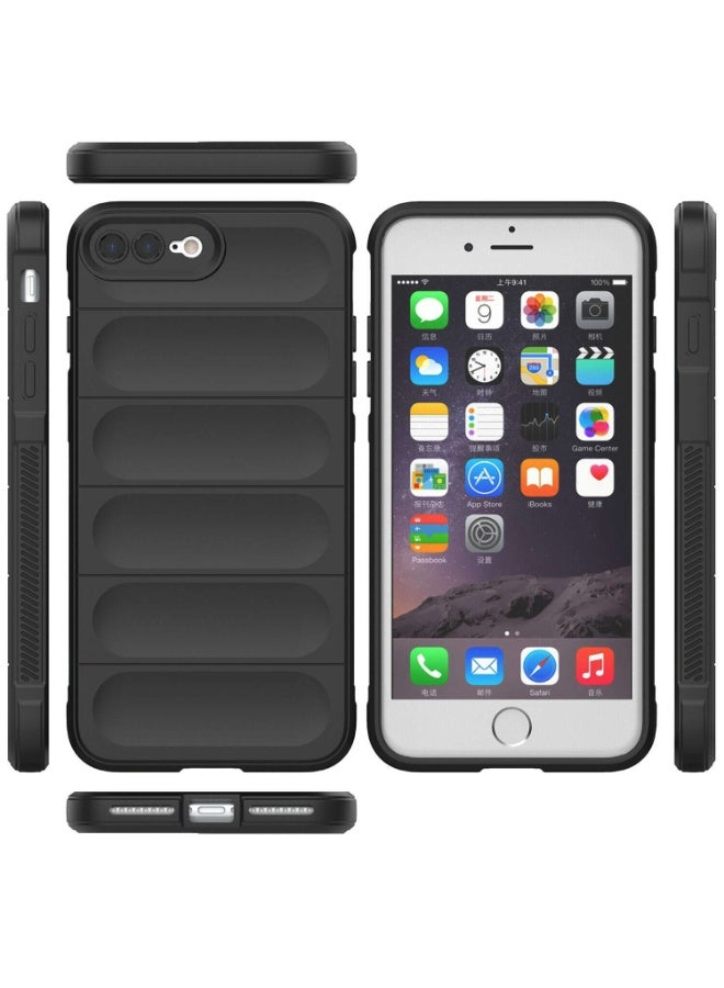 Premium Protection Back Silicone Case Compatible with Iphone 7/8 Plus Magic Shield Shockproof Case with Camera Protection (Black)  - Image 2