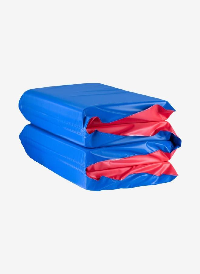 KinderMat, 1.5 Inch Thick, 4-Section Rest Mat, Red/Blue, Great for School, Daycare, Travel, and Home, 100% Made in The USAâ€¦ - Image 1