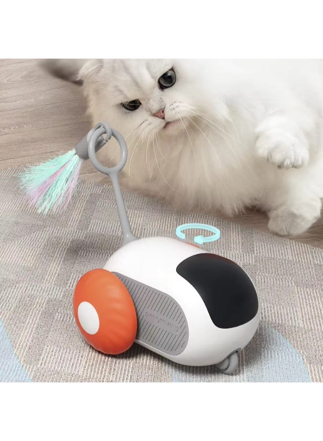 Smart Interactive Cat Toy with Remote Control and Moving Feathers, Rechargeable USB Type-C, Exercise and Stimulation Toy for Cats - Image 4
