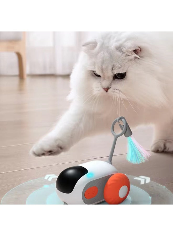 Smart Interactive Cat Toy with Remote Control and Moving Feathers, Rechargeable USB Type-C, Exercise and Stimulation Toy for Cats - Image 3
