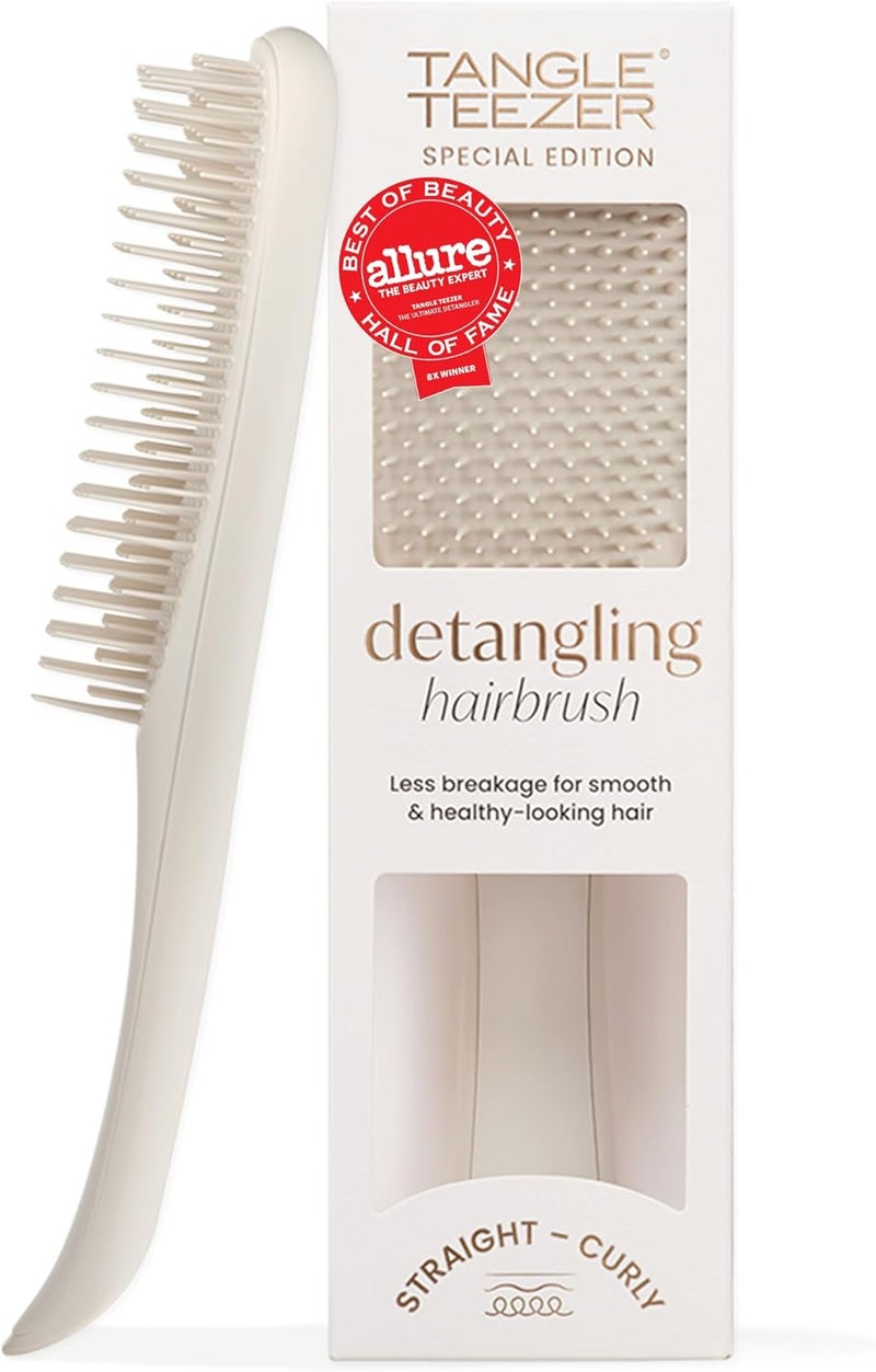 TANGLE TEEZER Shop & home all-space compatible Ultimate Detangler Hair Brush, for Wet and Dry Hair, Detangling Brush for All Hair Types, Two-Stage Teeth Reduce Breakage, Eliminate Knots, Pumice Grey, Matte Finish Carefully selected solid material - Image 1