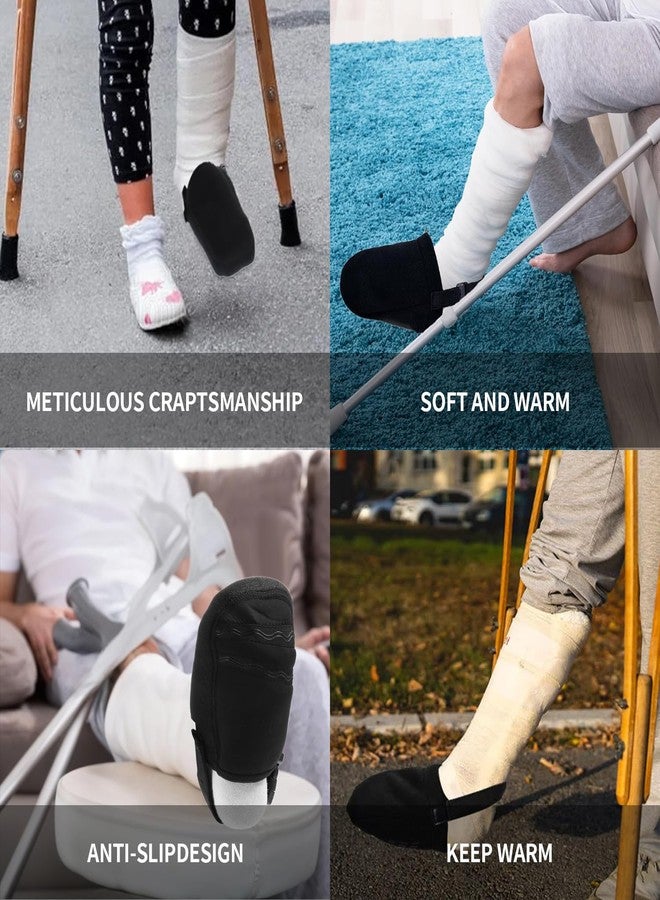 XONYOOM 1 Pack Cast Sock Cover for Foot Soft Warm Cast Socks Over Cast Adjustable Cast Socks Protector Cast Sock Toe Cover for Leg, Foot and Ankle - Image 4