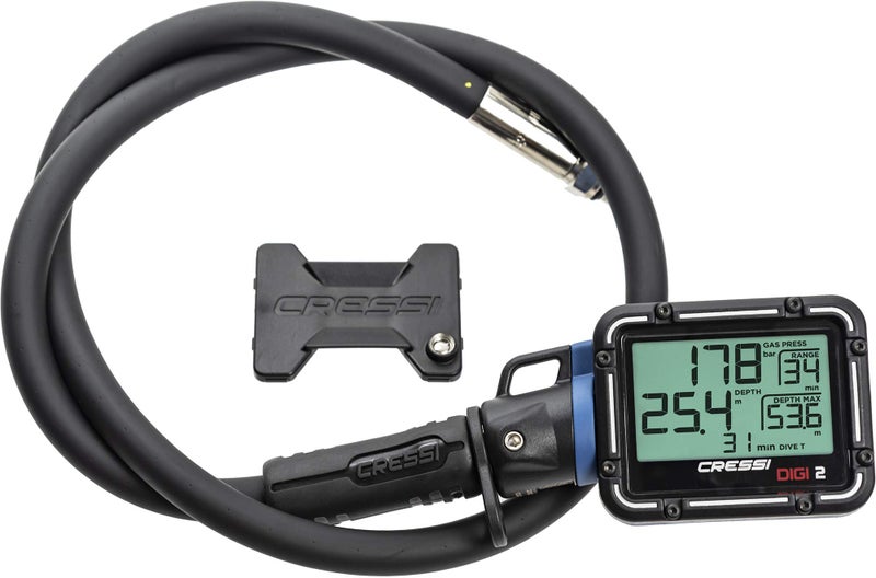Cressi Digi2 Digital Depth & Pressure Gauges, Blue - Image 5