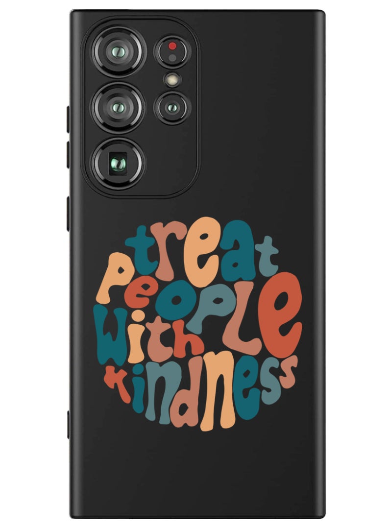 Theodor Protective Slim Fit Case Liquid Silicone Cover with Full Body Protection Anti-Scratch Shockproof Case For Samsung Galaxy S24 Ultra (Black) - TPWK-01 - Image 1