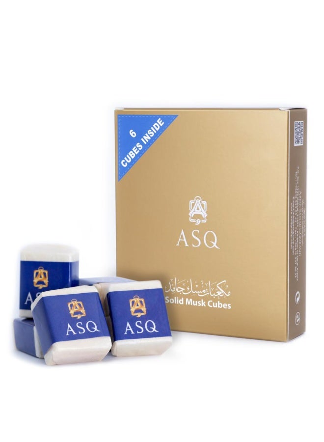 Abdul Samad Al Qurashi Solid Musk Cubes 6 Cubes Pack - Image 1