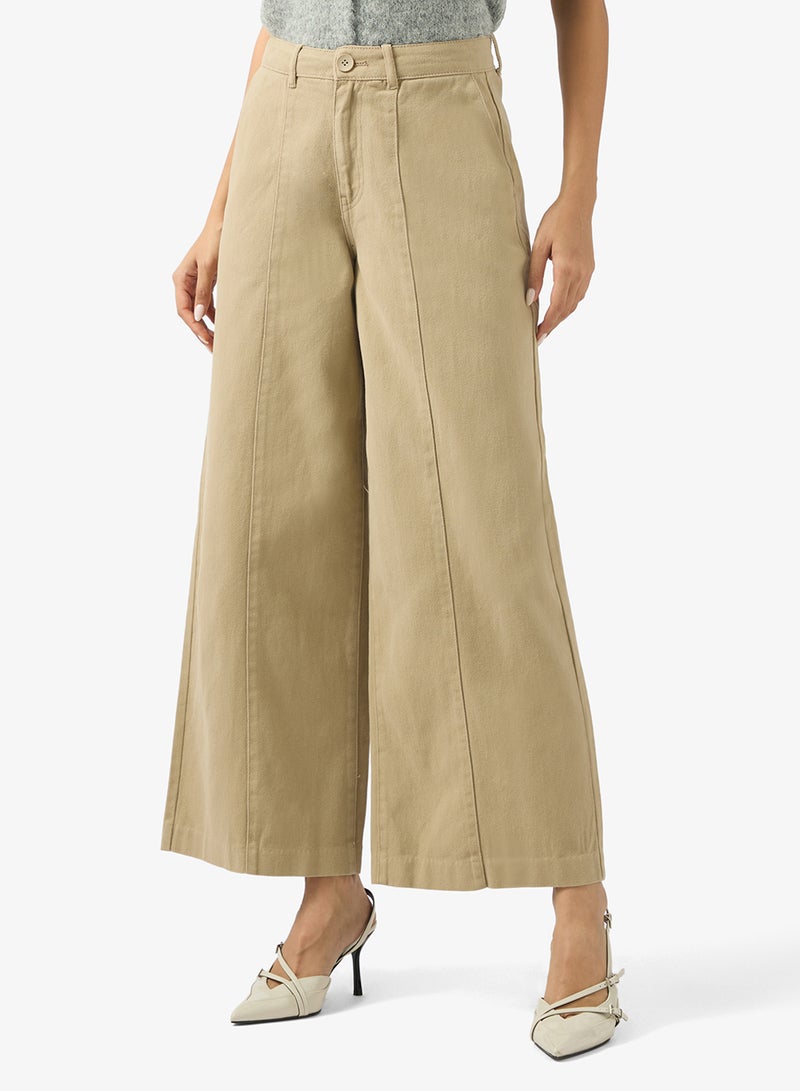 فيرو مودا بنطلون فيمارلي واسع الساق بخصر متوسط - Image 1