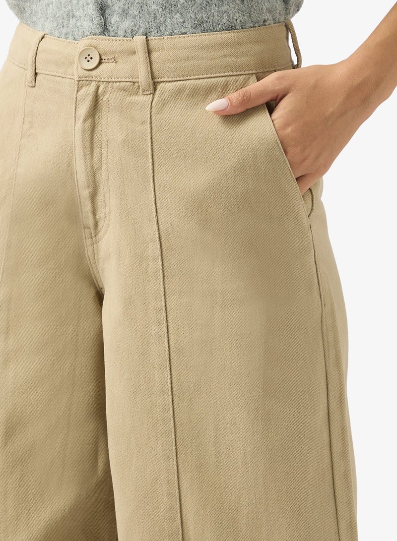 VERO MODA Vmmarley Medium Waist Super Wide Leg Pant 32" - Image 4
