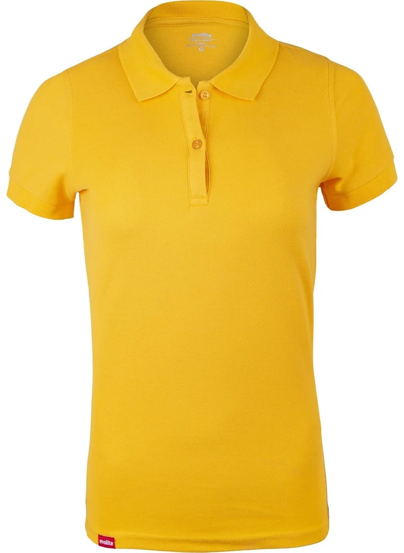 ايفوليت Deepraw Women's Polo T-Shirt - Yellow