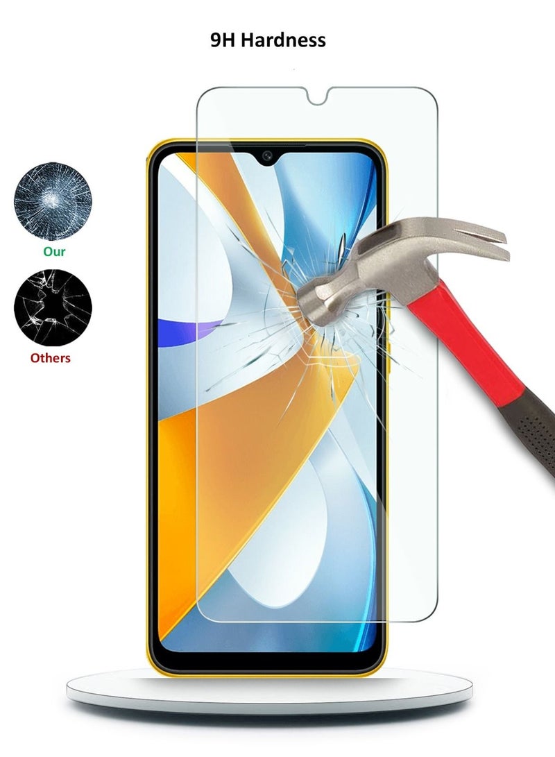 Techie Anti Reflection Anti Bubbles 9H Hardness HD Tempered Glass Screen Protector For Xiaomi Poco C40 - Image 5