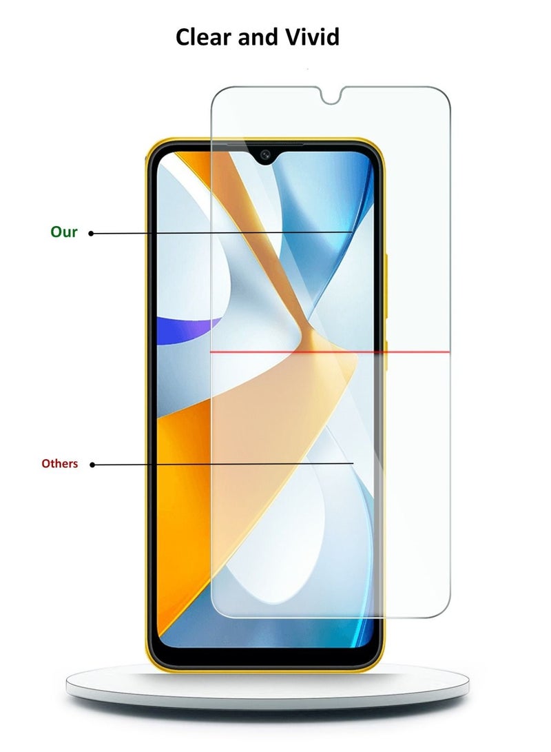 Techie Anti Reflection Anti Bubbles 9H Hardness HD Tempered Glass Screen Protector For Xiaomi Poco C40 - Image 3