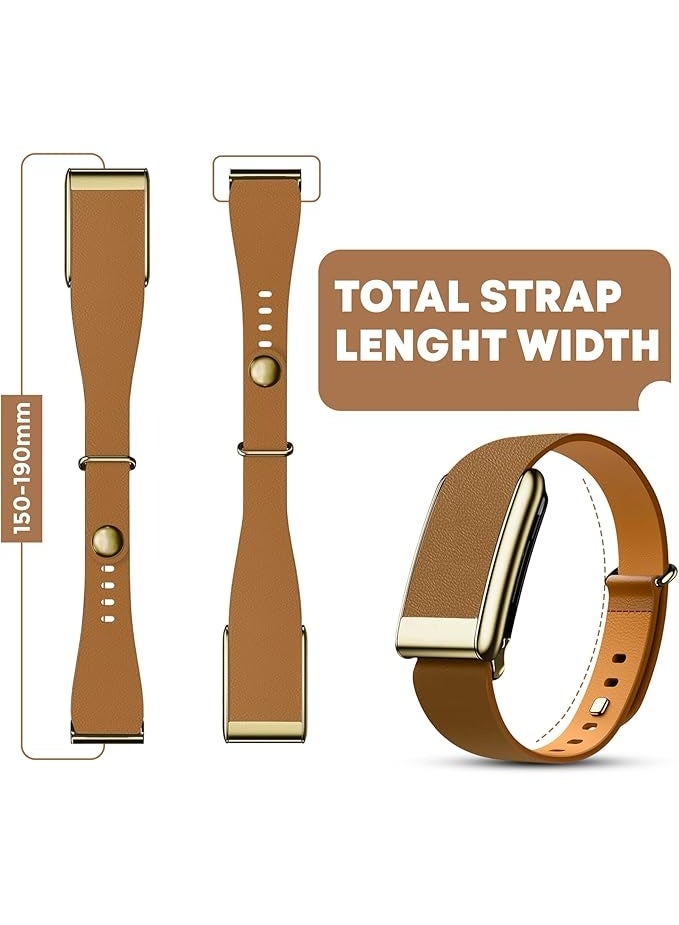 Dado Luxe Tapered Leather Replacement Band Compatible with WHOOP 5.0, One, Peak, and Life Fitness Tracker – Durable & Comfortable | Not for Whoop Gen 4 - Image 3