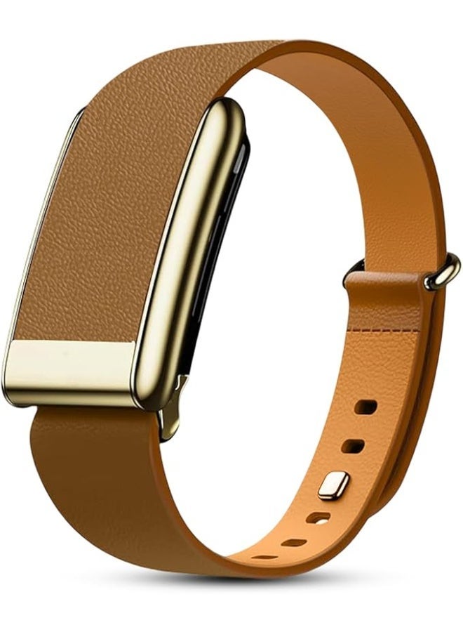 Dado Luxe Tapered Leather Replacement Band Compatible with WHOOP 5.0, One, Peak, and Life Fitness Tracker – Durable & Comfortable | Not for Whoop Gen 4 - Image 1