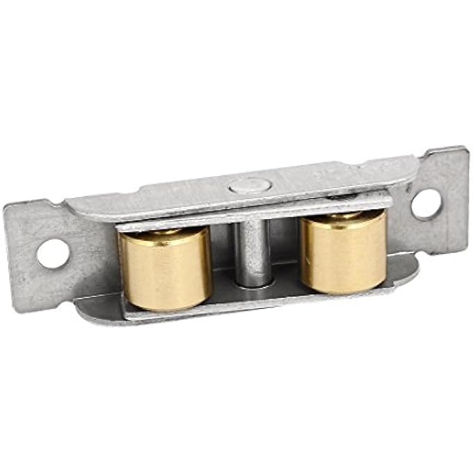 64Mm Length 12Mm Dia Dual Rollers Sliding Window Sash Pulley Wheel (Dbef79F0F57C1D099B80919735Ad68Db) - Image 2