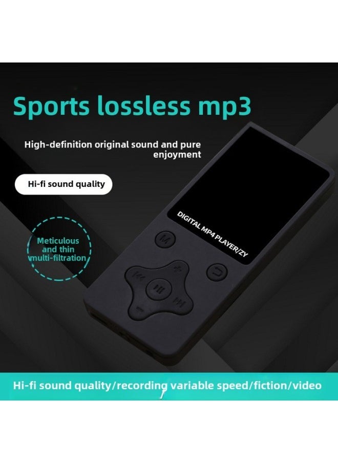 Card Ultra-thin Screen MP4 Player E-book HD Video MP4 Lossless HIFI Sound Quality Mp3-Body Color:Rose Gold-Memory Capacity:Cross Key (full Set)  - Image 2