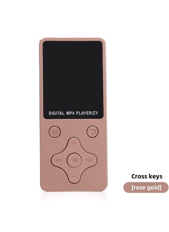 Card Ultra-thin Screen MP4 Player E-book HD Video MP4 Lossless HIFI Sound Quality Mp3-Body Color:Rose Gold-Memory Capacity:Cross Key (full Set)  - Image 5