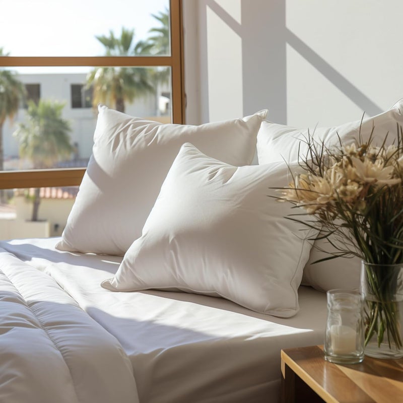 Flowen Bed Pillow 40 x 145 cm, Hypoallergenic, Anti-Dust Mites, Soft Cushion Filling, Microfibre Pillowcase, Machine Washable - Image 5