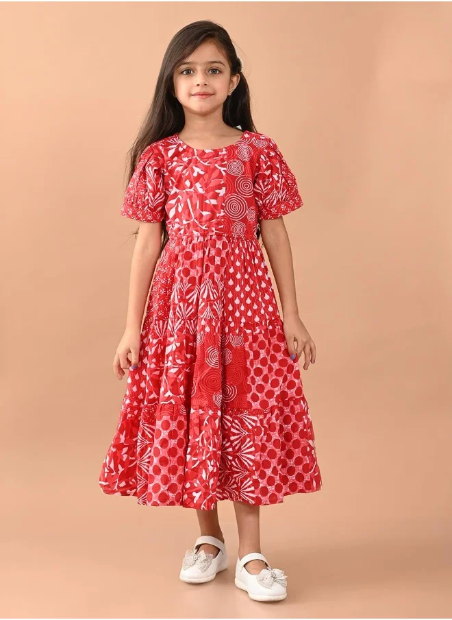 ليلك Printed Dress