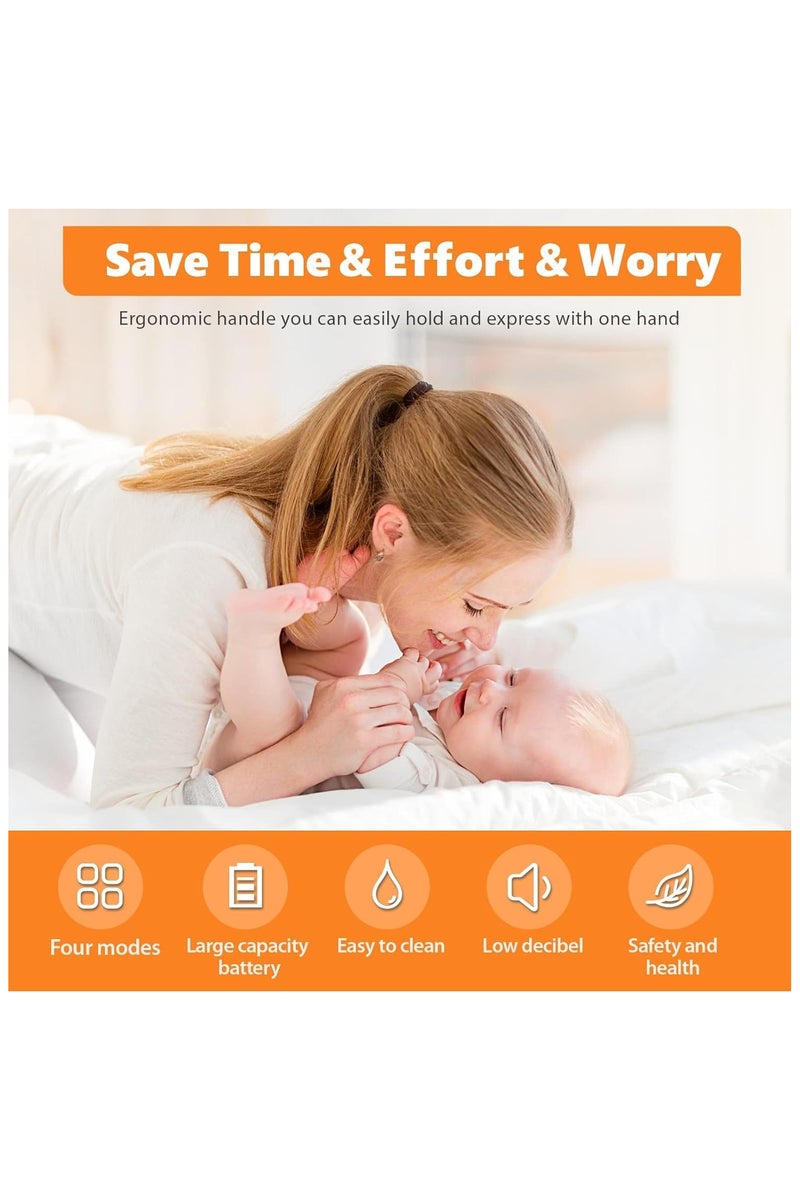 9-speed electric breast pump with 180ml bottle, multi-color - Image 4