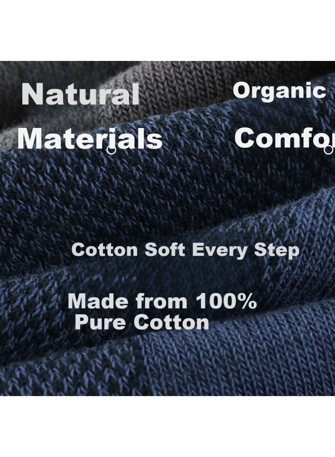 Your Sun Yiershuang [100% Pure Cotton] Men's Socks, 10a Antibacterial, Summer Thin Mesh, Sweat-absorbing, Odor-resistant, Breathable Mid-calf Socks - Image 5