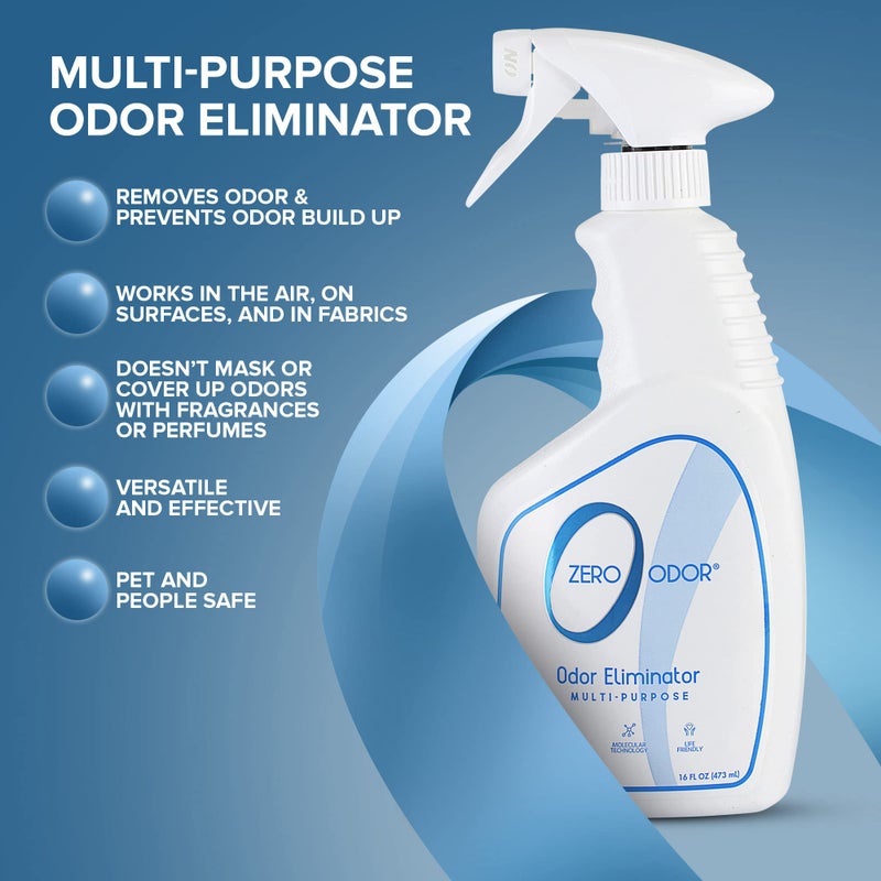 Zero Odor - Multi-Purpose Strong Odor Eliminator for Home, Office, Car, Bathroom, Hotel, Room Deodorizer, and Odor Neutralizer, 16oz - Image 2