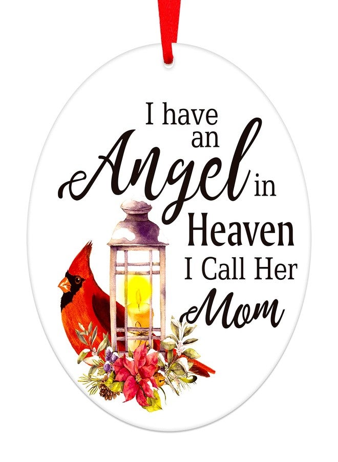 PETCEE Memorial Christmas Ornaments - Mom in Heaven Ornaments for Christmas Tree in Memory of Loved One Hanging Ornaments Decorations Loss of Mother Xmas Sympathy Gifts for Family Friends - Image 1
