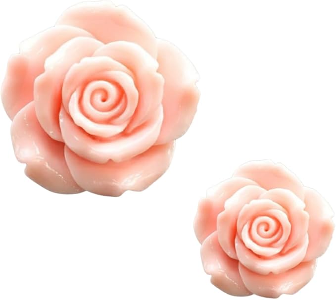 Pink Rose Car Clip Aromatherapy Diffuser Solid Perfume Air Freshener Decor Gift - Image 1