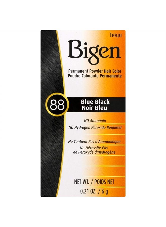 Bigen Hair Color, 88 Blue Black, 1 Count