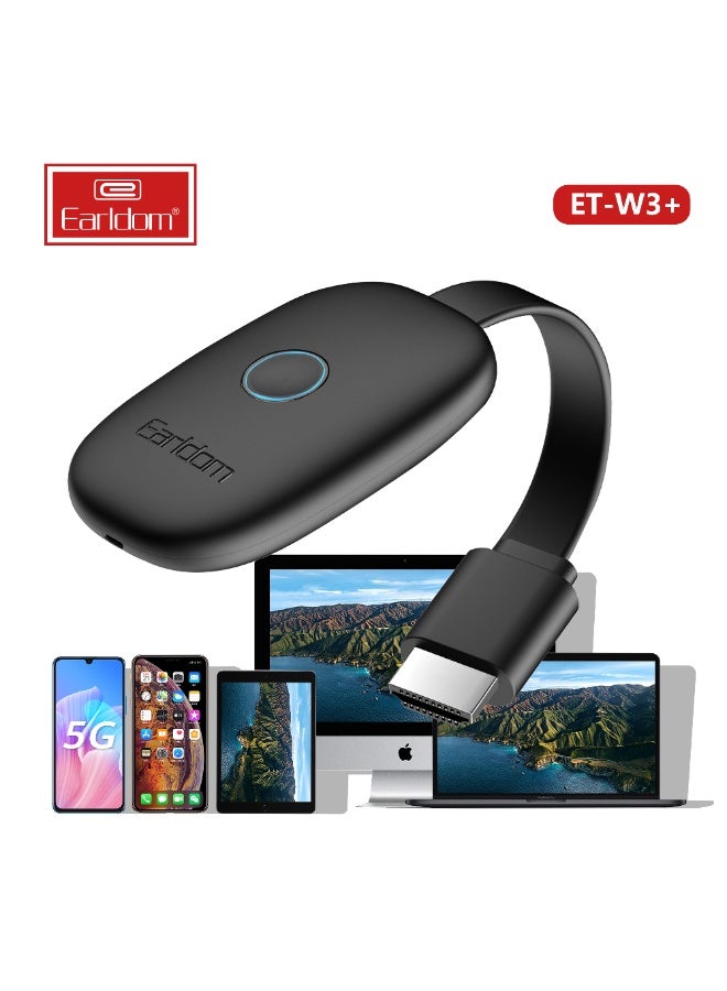 Earldom Wireless Display Dongle AV Adapter W3+ – 4K UHD HDMI Screen Mirroring Receiver for TV, Projector & Monitor – Compatible with iOS, Android, Windows & macOS - Image 2