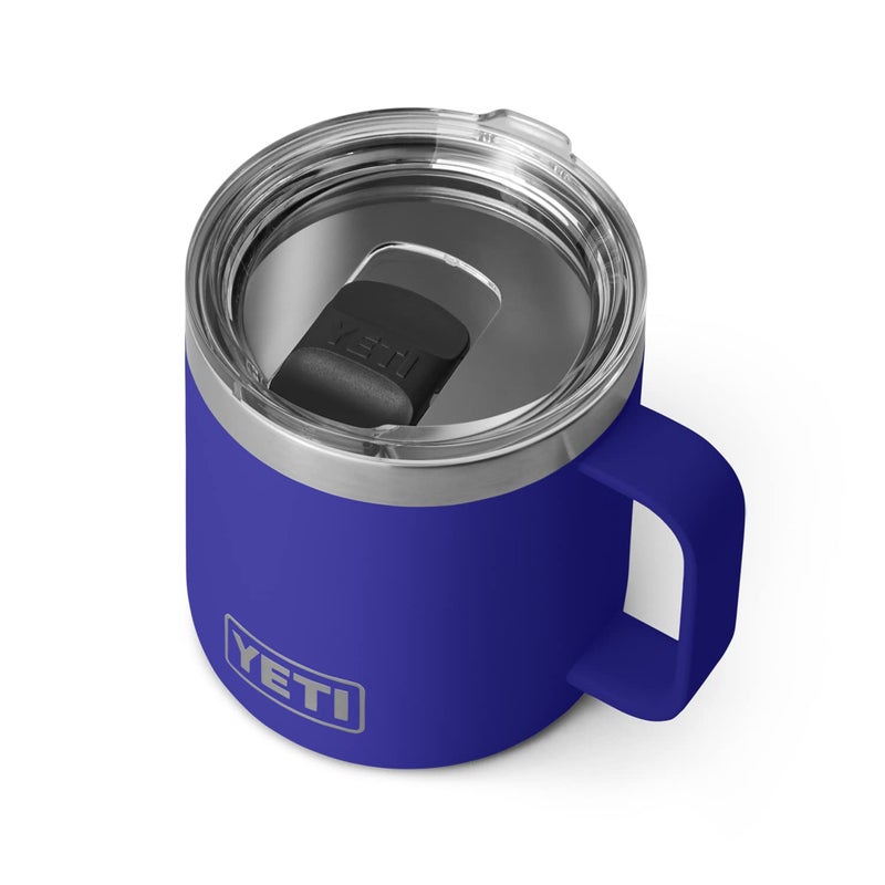 YETI Stainless Steel Rambler Drinking_Cup, Vacuum Insulated, with MagSlider Lid, 14 Ounces, Offshore Blue - Image 1
