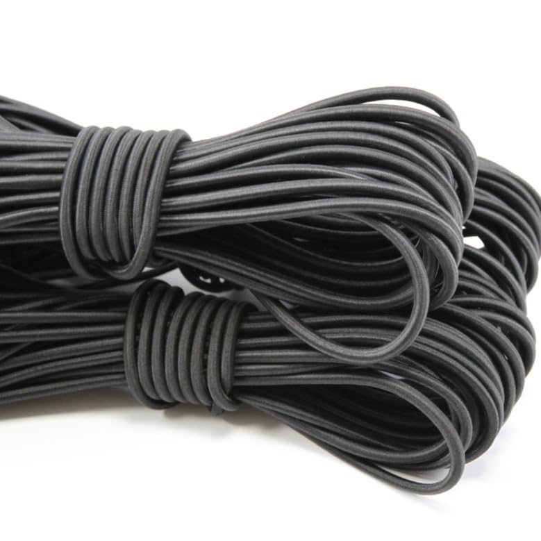 Usew 1/8-Inch (3mm) Black Heavy Stretch Round String Elastic Cord (Cut of 10 Yards) - Image 4