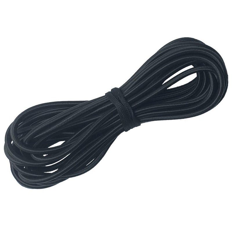 Usew 1/8-Inch (3mm) Black Heavy Stretch Round String Elastic Cord (Cut of 10 Yards) - Image 3