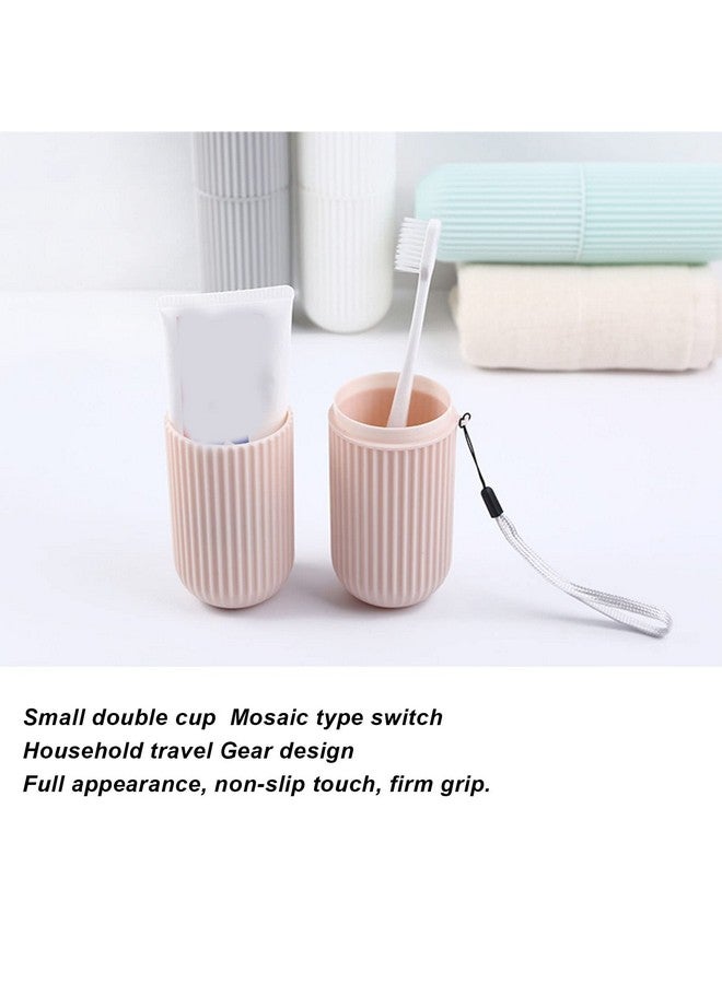 ناروت حامل فرشاة أسنان للسفر، حافظة فرشاة أسنان للسفر، مصنوعة من مادة البولي بروبيلين البسيطة والمحمولة مع غطاء غبار، حافظة فرشاة أسنان للسفر، والتخييم، والمنزل، والمدرسة، والأعمال التجارية - Image 2