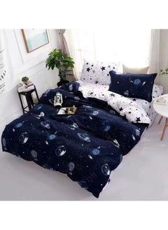 AL RAID Super King Size Bed Sheet Set - 6-Piece Bedding Set Includes Duvet Cover, Fitted Sheet, and 4 Pillowcases - Soft, Durable, and Breathable Luxury for All Seasons in Elegant Set 220x240cm 