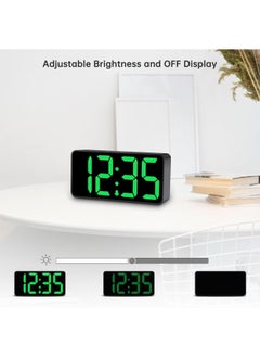 DreamSky Dreamsky Small Digital Alarm Clock For Bedroom, Large Big Numbers Display With Brightness Dimmer, Electric Bedside Desk Clock With Usb Charging Port, Adjustable Alarm Volume, 12/24Hr, Snooze  - Image 3