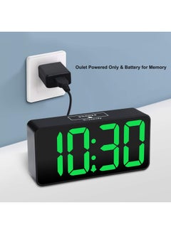 DreamSky Dreamsky Small Digital Alarm Clock For Bedroom, Large Big Numbers Display With Brightness Dimmer, Electric Bedside Desk Clock With Usb Charging Port, Adjustable Alarm Volume, 12/24Hr, Snooze  - Image 2
