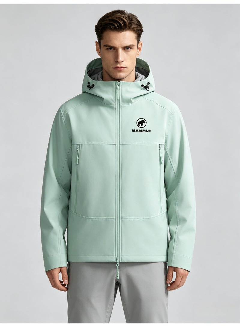 Mammut men's and women's hooded windproof and waterproof jacket - Image 1