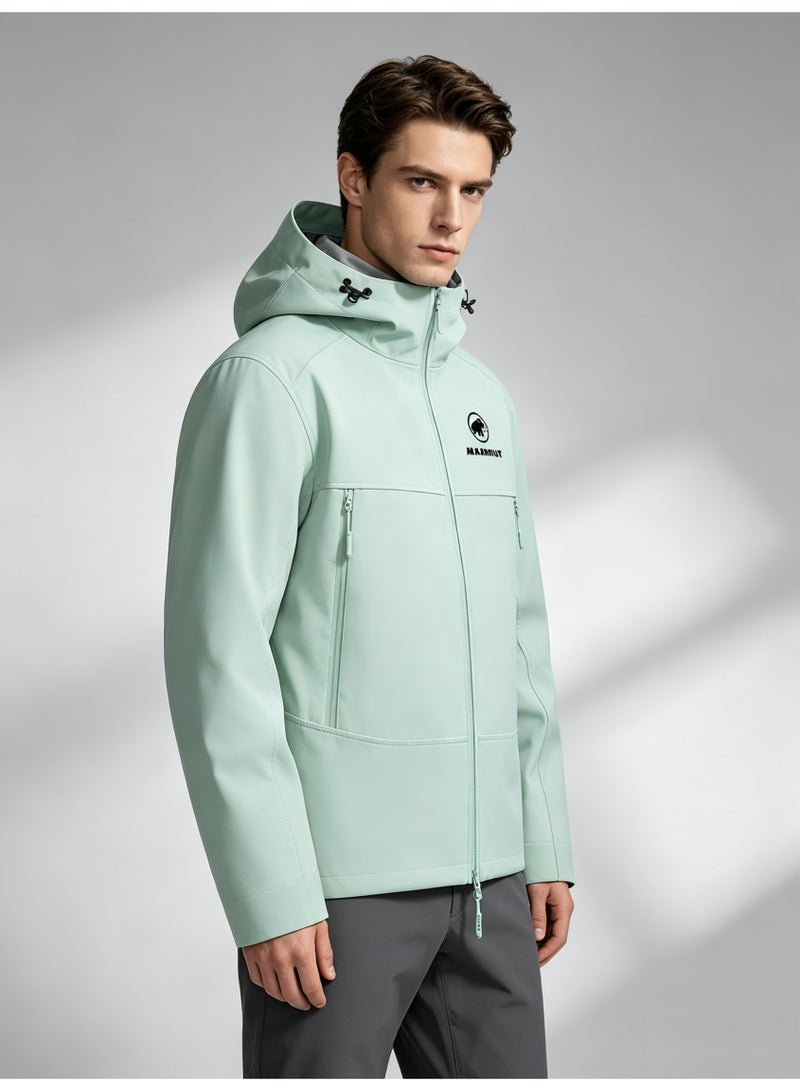 Mammut men's and women's hooded windproof and waterproof jacket - Image 4