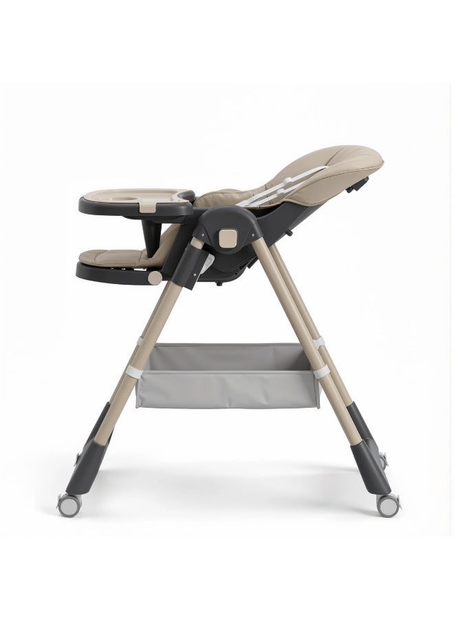 Burbay Premium Adjustable Baby High Chair - 8 Height Levels & Foldable Design - Image 5