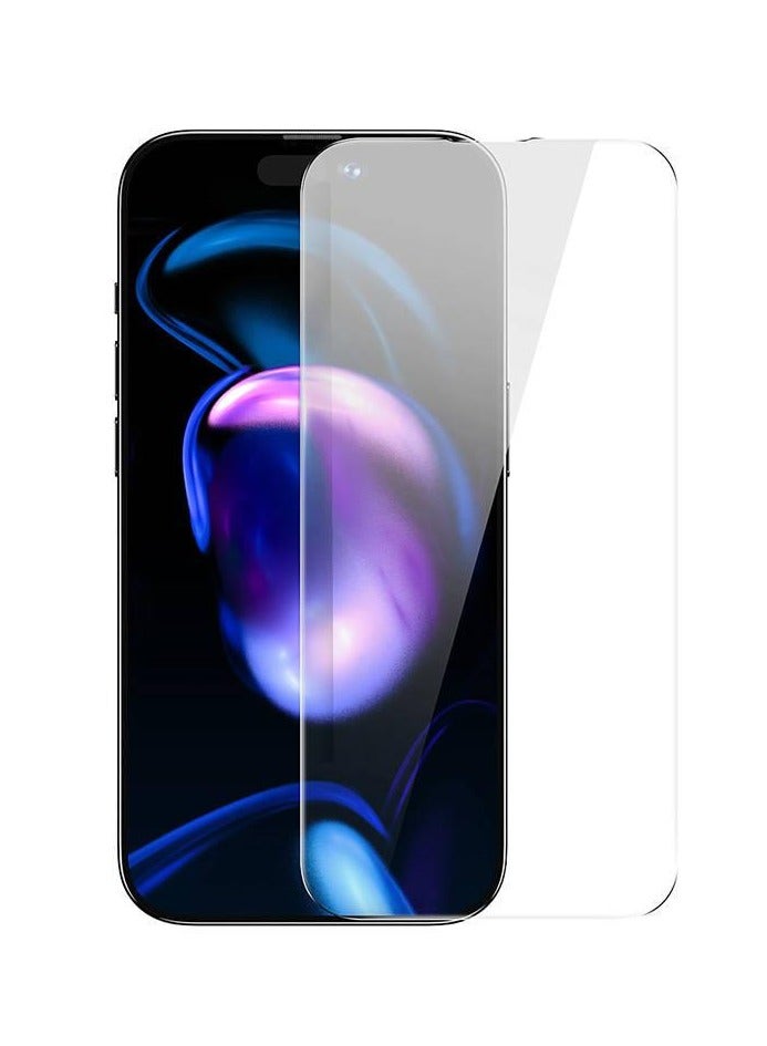 بيسوس حماية شاشة زجاجية مقسّاة بسمك 0.3 مم لجهاز iP 14 Plus/iP 13 Pro Max (عبوة من 2 مع أداة تطبيق فيلم EasyStick ومجموعتين من أدوات التنظيف) - Image 1