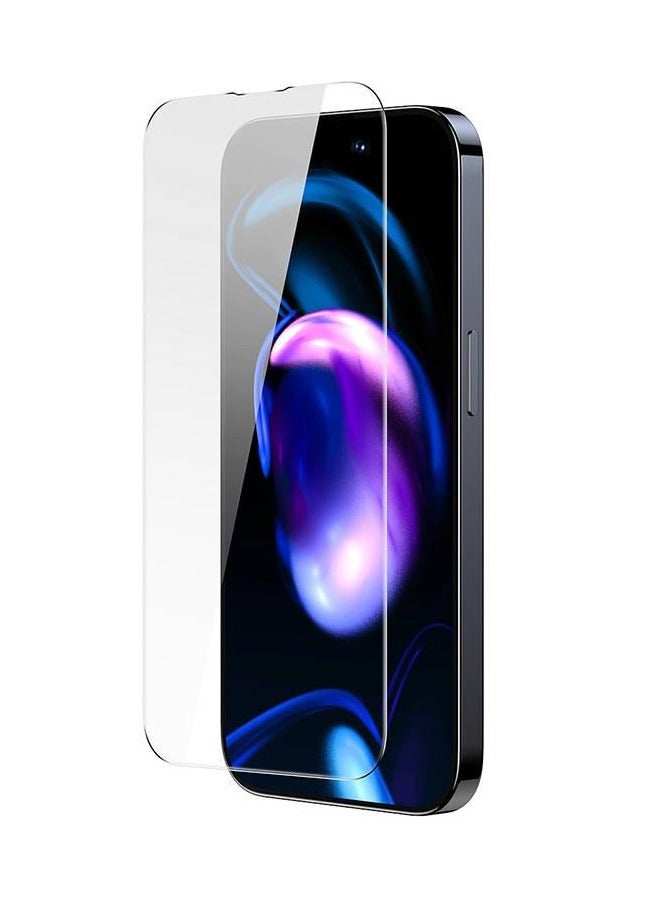 بيسوس حماية شاشة زجاجية مقسّاة بسمك 0.3 مم لجهاز iP 14 Plus/iP 13 Pro Max (عبوة من 2 مع أداة تطبيق فيلم EasyStick ومجموعتين من أدوات التنظيف) - Image 2