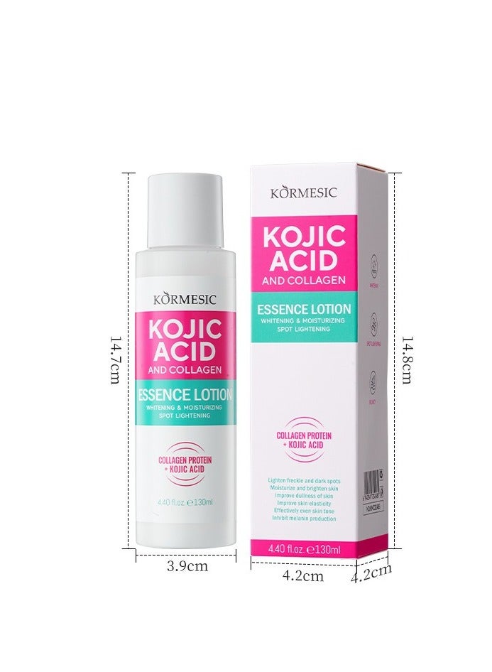 Kormesic Kojic Acid Collagen Essence Lotion 130ml | Even Skin Tone, Hydrating and Brightening - Image 1