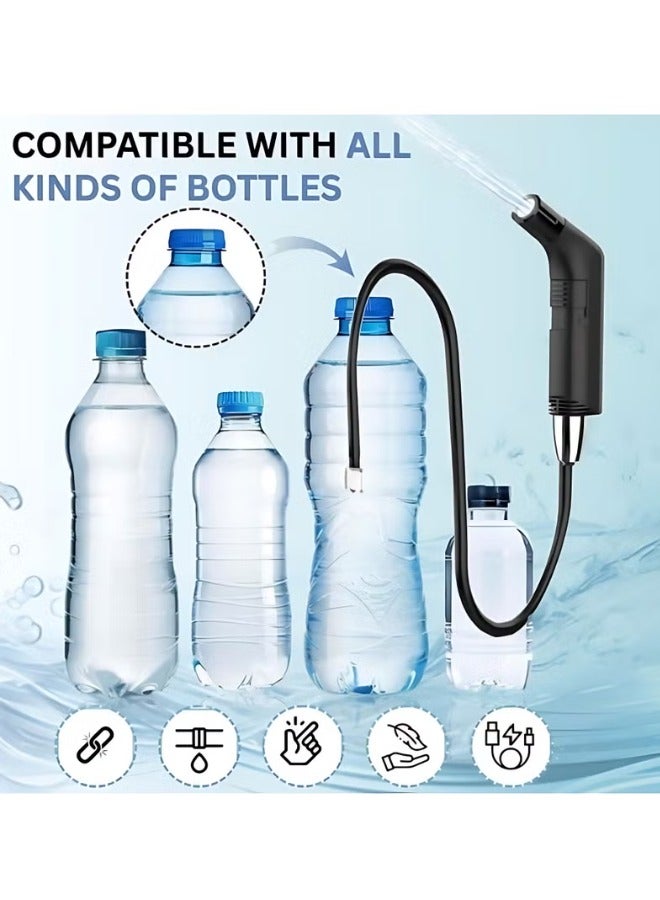 Super ZYouth Portable Electric Shattaf, Handheld Electric Bidet for Travel, Home, Baby Care and Camping Rechargeable with 2.3L Water Tank Travel Sprayer for Toilet, Bathroom and Outdoor Hiking - Image 4