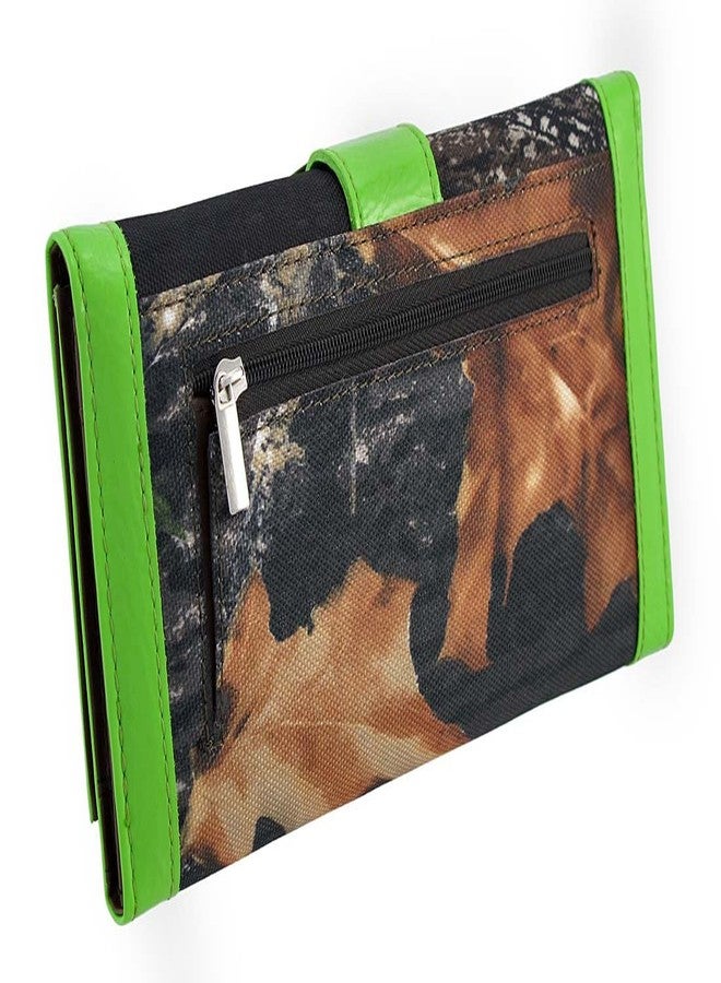 Things2Die4 Camouflage Rhinestone Western Buckle Purse/Wallet Set (Green) - Image 5