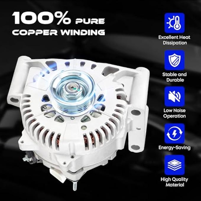 SEHNSUCHT Alternator New for Ford Escape 2005-2007 3.0 3.0L, for Mazda Tribute 2005-2006 3 3.0L, for Mercury Mariner 2005-2007 3.0 3.0L, Only Fit FWD, Alternator for AFD0112, 400-14081, RM4U2J-10D309-JC - Image 5