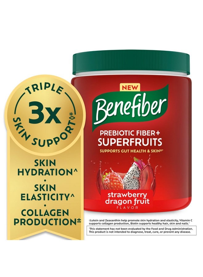 Benefiber Prebiotic Fiber + Superfruits Dietary Supplement, Strawberry Dragon Fruit Flavor, 8.8 oz (250g), 25 Day Supply - Image 2