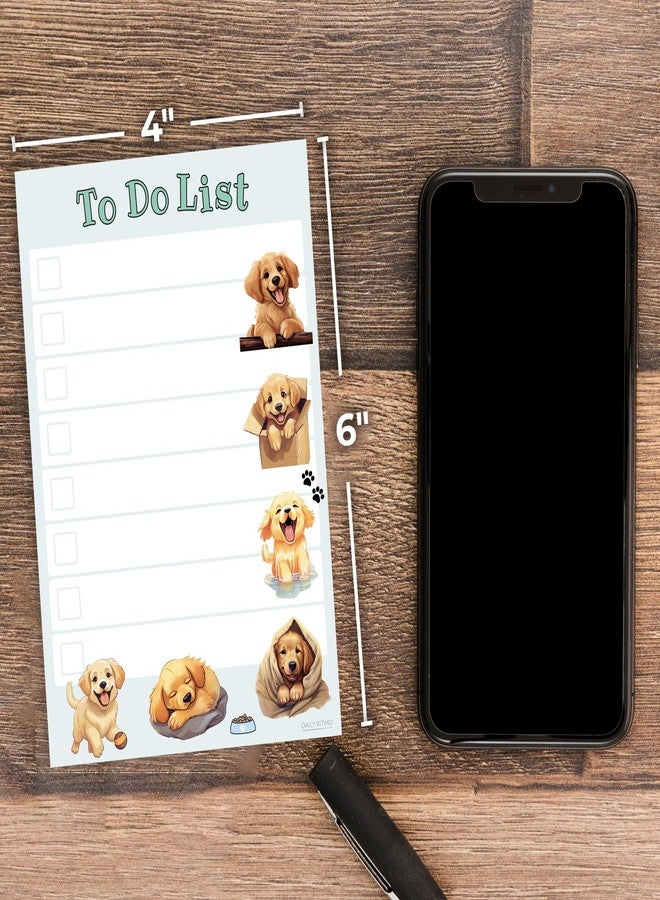 DAILY RITMO Golden Retriever Sticky Notepad to Do List | Kawaii Lover Gifts for Women | Office School Supply Dog Sticky Notes 4"x6" 50 Pages - Image 3