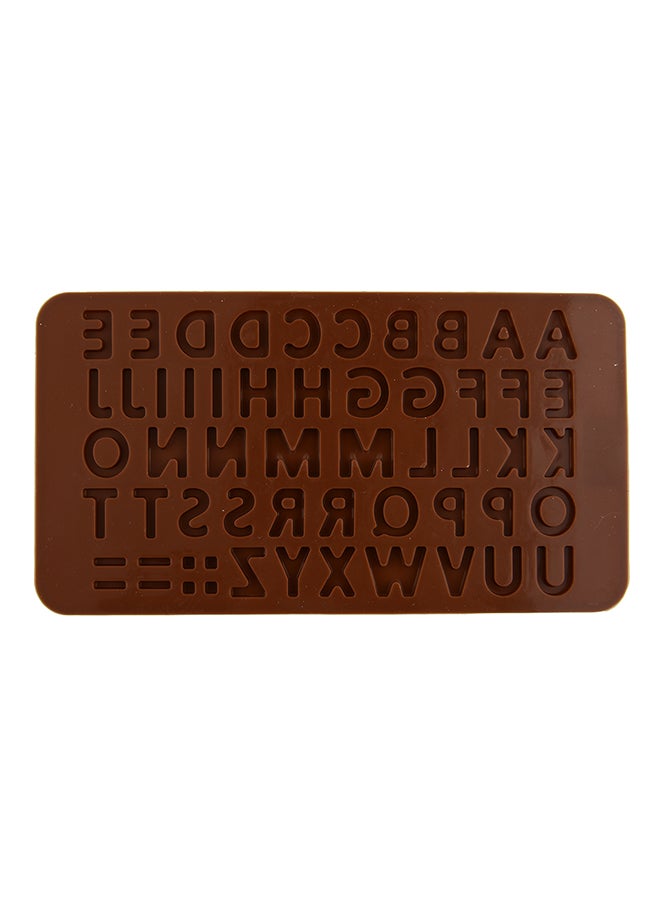 3D Letter Fondant Cake Mould Brown 21.5 x 11.8 x 0.5cm - Image 2