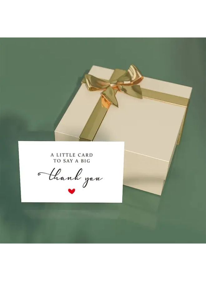 50 قطعة بطاقات شكر 9x5.4 سم 3.54x2.13 بوصة تصميم هادف للشركات الصغيرة - Image 5